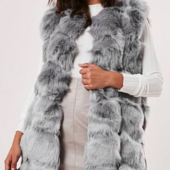 fur bubble vest